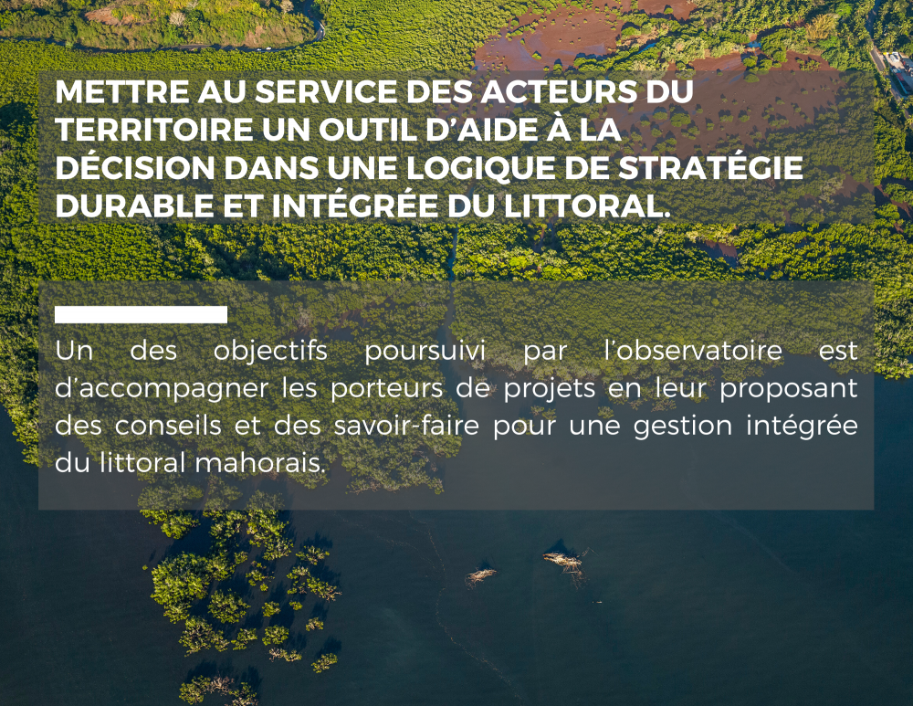 Objectifs de l'Observatoire du littoral de Mayotte