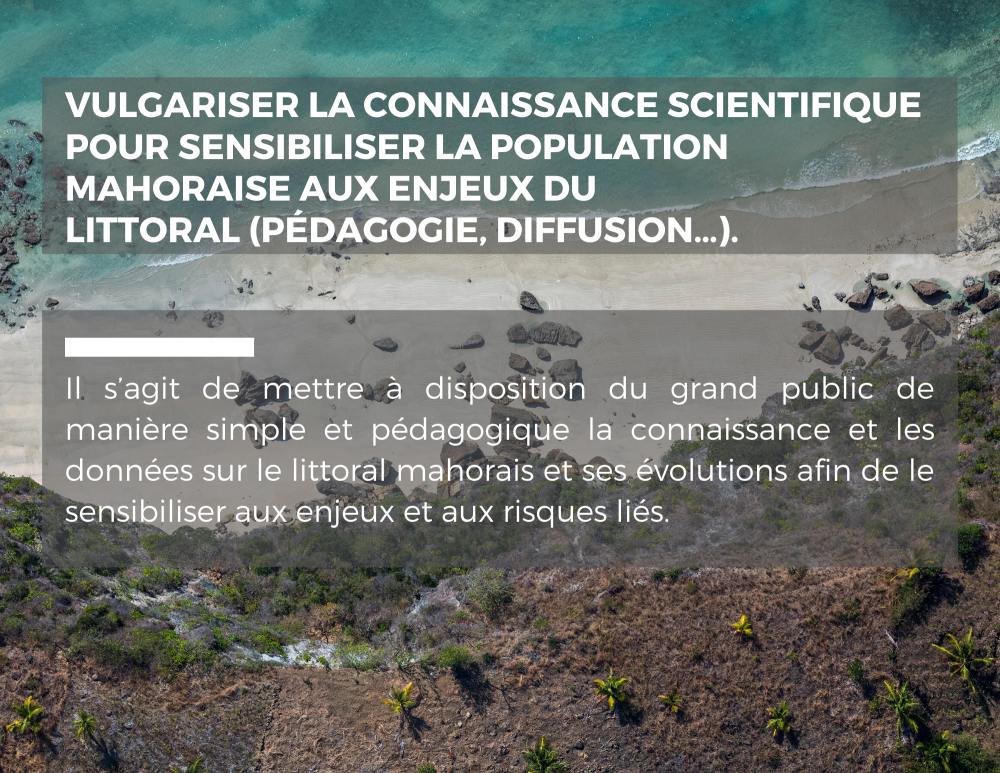 Objectifs de l'Observatoire du littoral de Mayotte