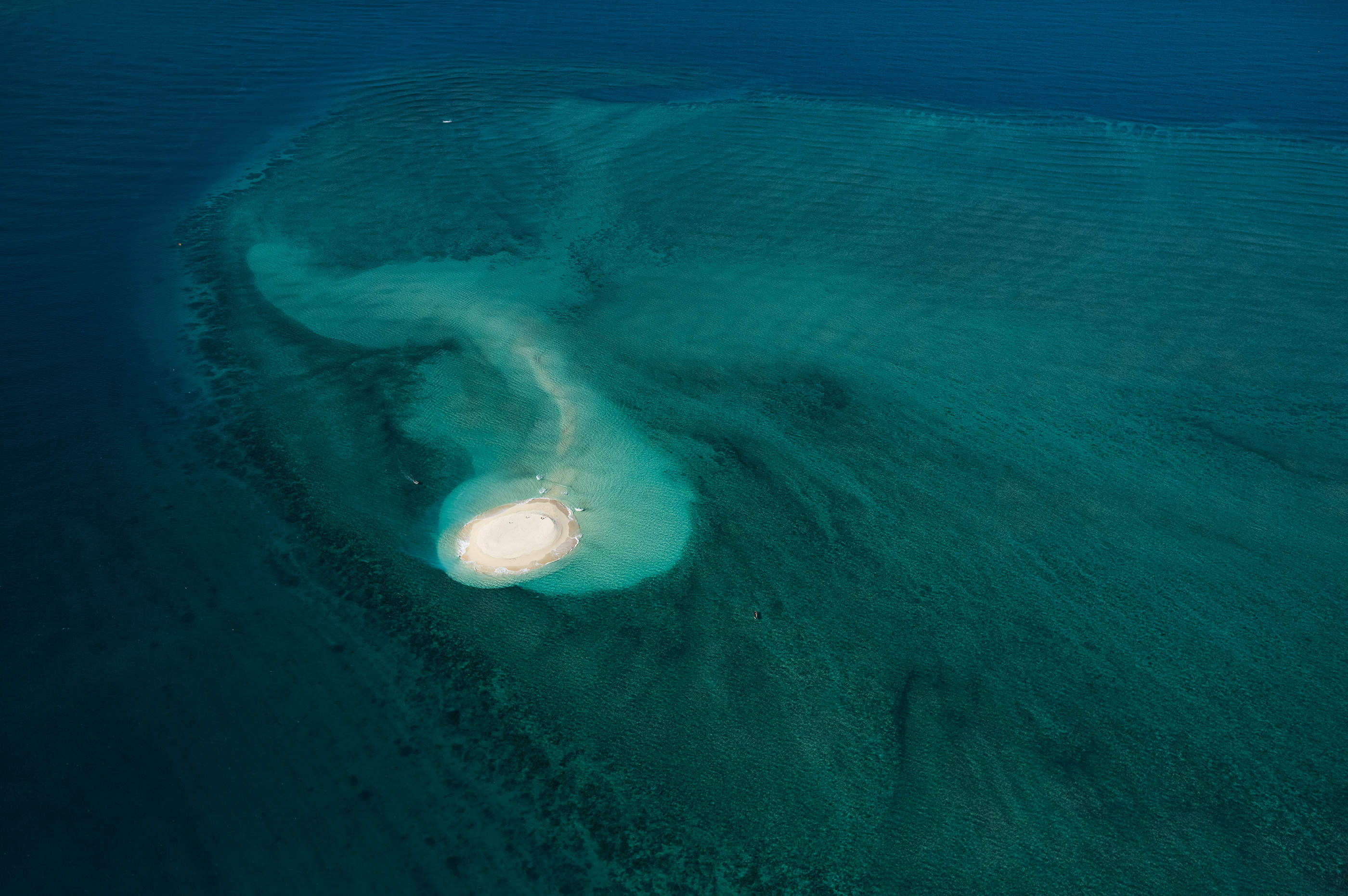 Ilot de sable blanc